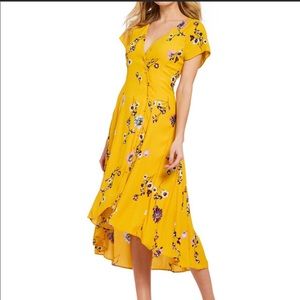 FREE PEOPLE Sunshine Combo Floral Dress